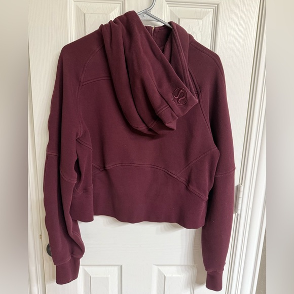 Lululemon Scuba Oversized Half Zip Hoodie | Garnet/Gold - Picture 4 of 5